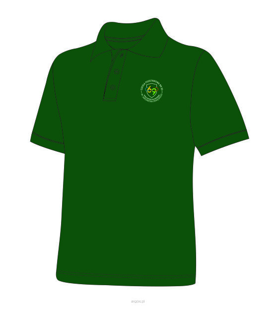 Koszulka polo ZIELONA SP 69 - unisex